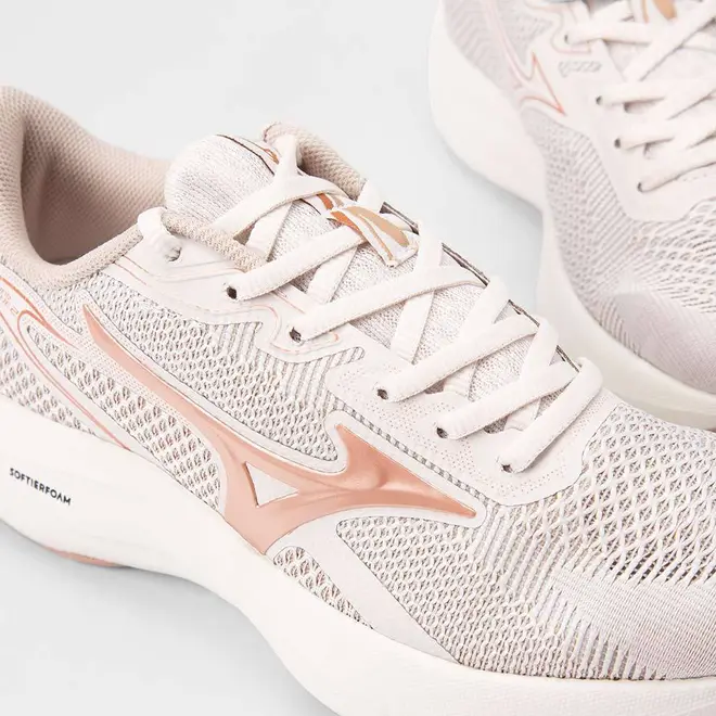 Tênis Esportivo Feminino Mizuno Virtue 2 Original Bege