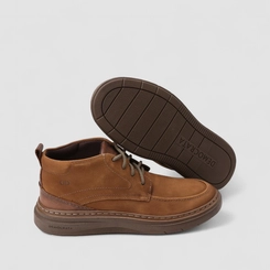 Bota Casual Masculina Democrata Clash Original Couro Caramelo