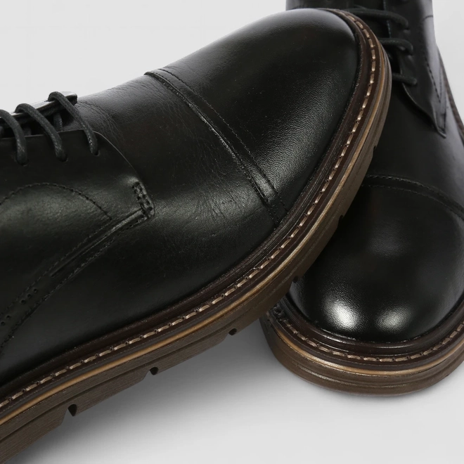 Sapato Social Masculino Democrata Couro Preto