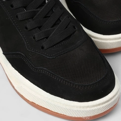 Tênis Casual Masculino Pegada Couro Preto