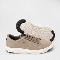 Tênis Casual Masculino Mac & Jac Elástico Bege