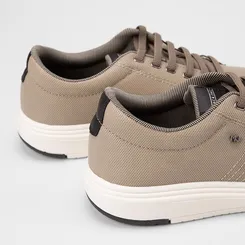 Tênis Casual Masculino Mac & Jac Elástico Bege