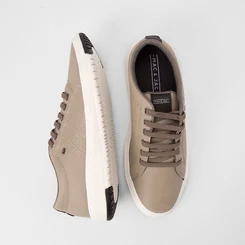 Tênis Casual Masculino Mac & Jac Elástico Bege