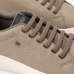 Tênis Casual Masculino Mac & Jac Elástico Bege