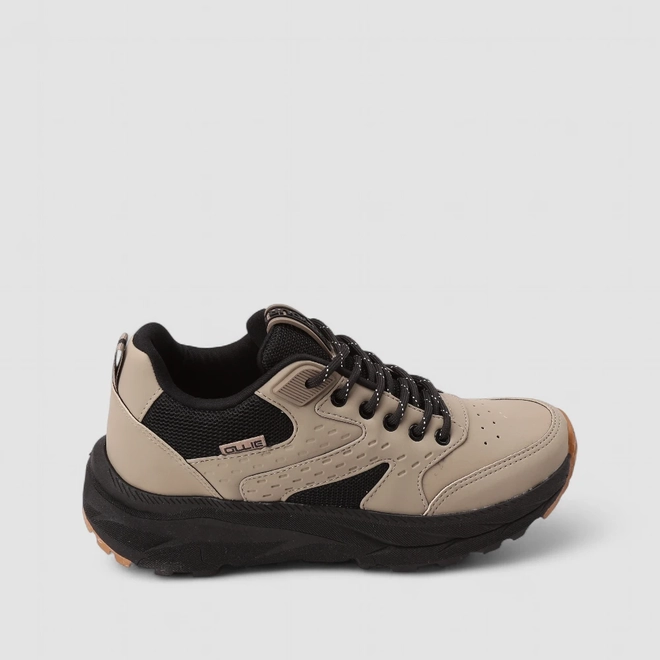 Tênis Casual Masculino Ollie Originals Bege & Preto