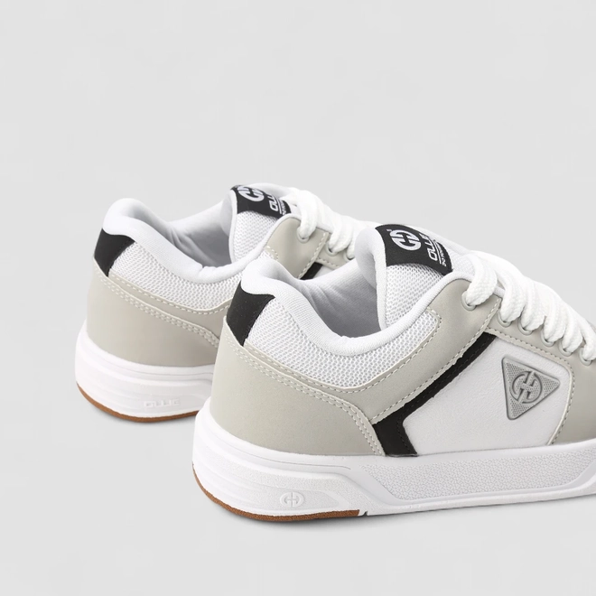 Tênis Casual Masculino Ollie Original Mesh Recorte Nobuck Branco