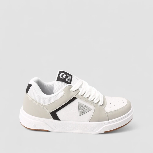 Tênis Casual Masculino Ollie Original Mesh Recorte Nobuck Branco