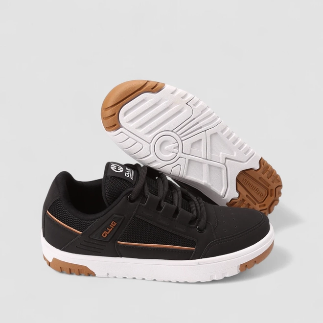 Tênis Casual Masculino Ollie Originals Mesh Preto