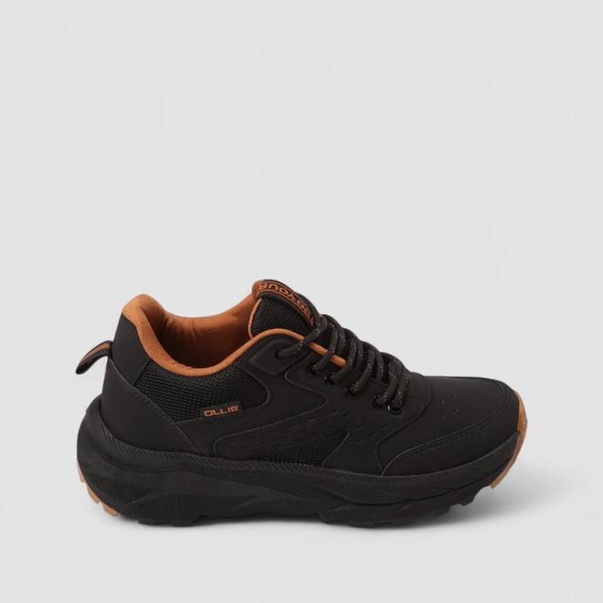 Tênis Casual Masculino Ollie Originals Preto & Marrom
