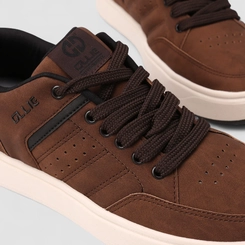 Tênis Casual Masculino Ollie Originals Perfuros Marrom