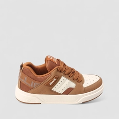 Tênis Casual Masculino Ollie Original Off White & Caramelo