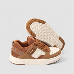 Tênis Casual Masculino Ollie Original Off White & Caramelo