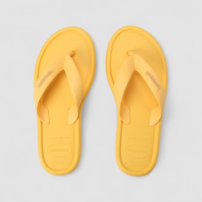 Chinelo Feminino Havaianas Original Puffed Amarelo