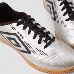 Chuteira Masculina Umbro Futsal Indoor Metalizado Prata