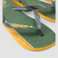 Chinelo Feminino Havaianas Original Nações Brasil Verde & Amarelo
