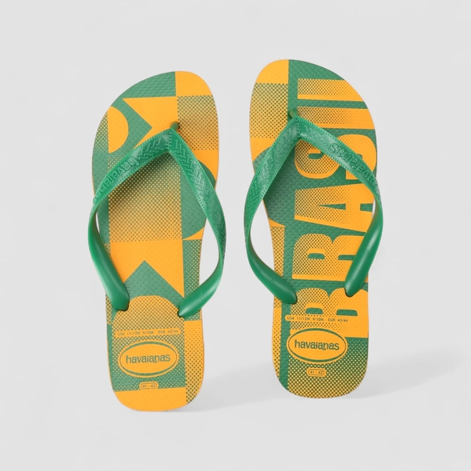 Chinelo Feminino Havaianas Brasil Verde & Amarelo