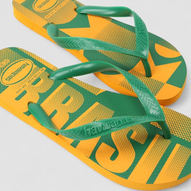 Chinelo Feminino Havaianas Brasil Verde & Amarelo