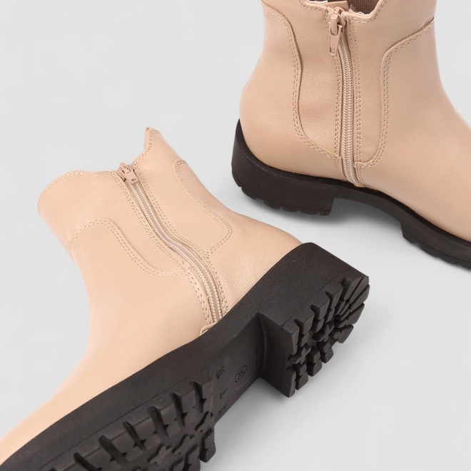 Bota Chelsea Feminino Sua Cia Cano Médio Nude