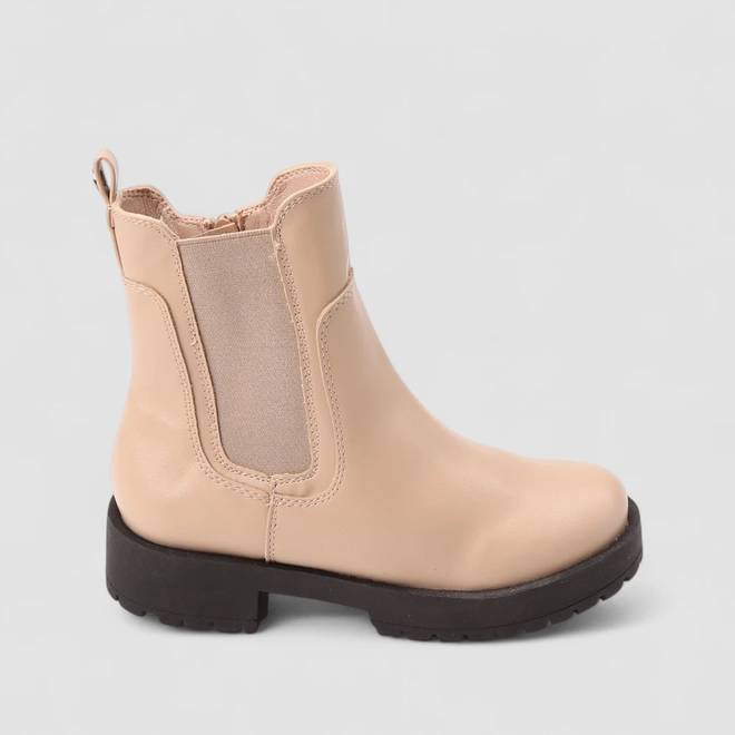 Bota Chelsea Feminino Sua Cia Cano Médio Nude