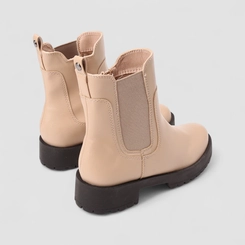 Bota Chelsea Feminino Sua Cia Cano Médio Nude