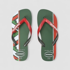 Chinelo Masculino Havaianas Original Nações México Verde & Vermelho
