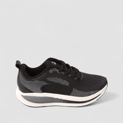 Tênis Esportivo Masculino Vertus Mesh Preto & Branco