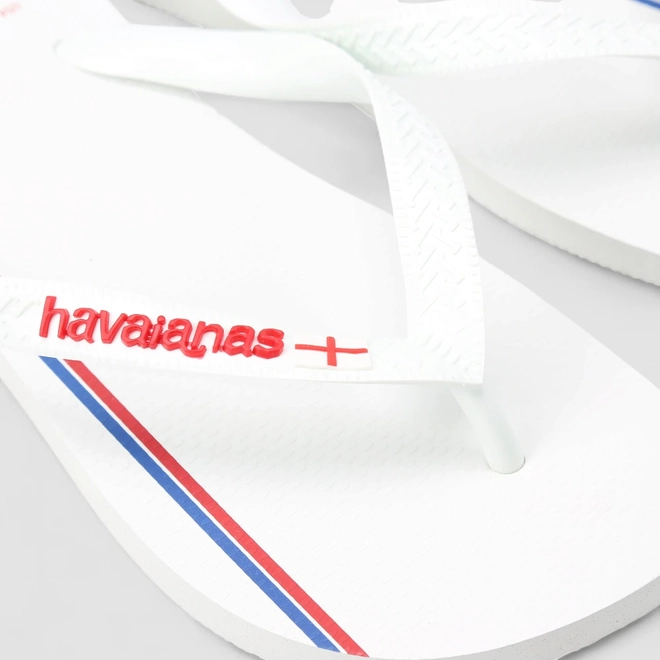 Chinelo Masculino Havaianas Original Nações Inglaterra Branco