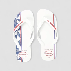 Chinelo Masculino Havaianas Original Nações Inglaterra Branco