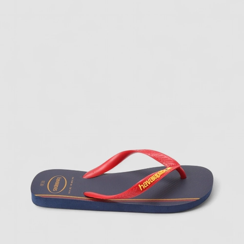 Chinelo Masculino Havaianas Original Nações Espanha Marinho & Vermelho