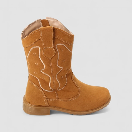 Bota Infantil Gabrielinha Country Texana Pespontos Caramelo