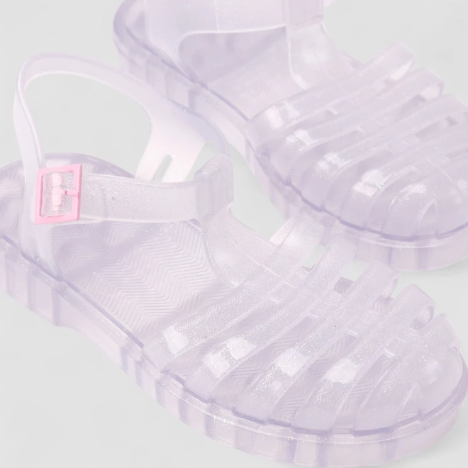 Sandália Aranha Infantil Gabrielinha Glitter Transparente