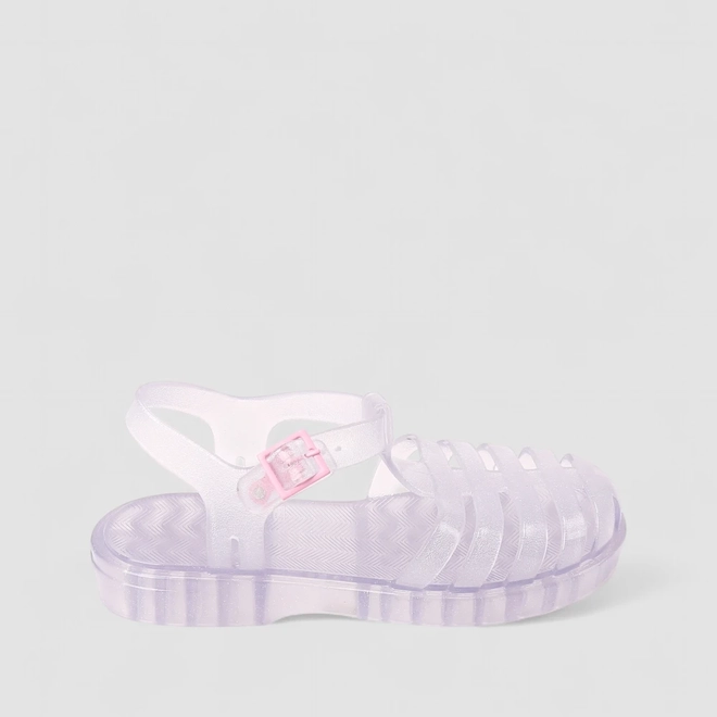 Sandália Aranha Infantil Gabrielinha Glitter Transparente