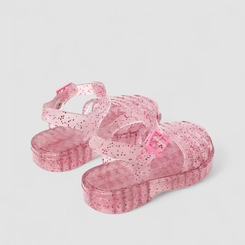 Sandália Aranha Infantil Gabrielinha Glitter Rosa
