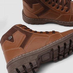 Bota Coturno Masculino Mac & Jac Marrom