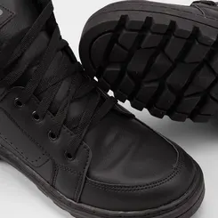 Bota Coturno Masculina Mac & Jac Detalhe Camurça Preto