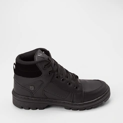 Bota Coturno Masculina Mac & Jac Detalhe Camurça Preto