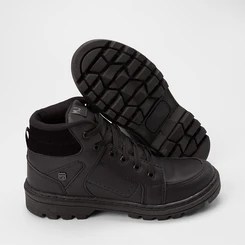 Bota Coturno Masculina Mac & Jac Detalhe Camurça Preto
