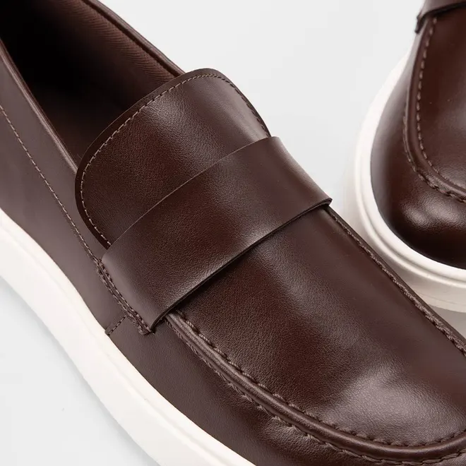 Mocassim Masculino Woche Marrom
