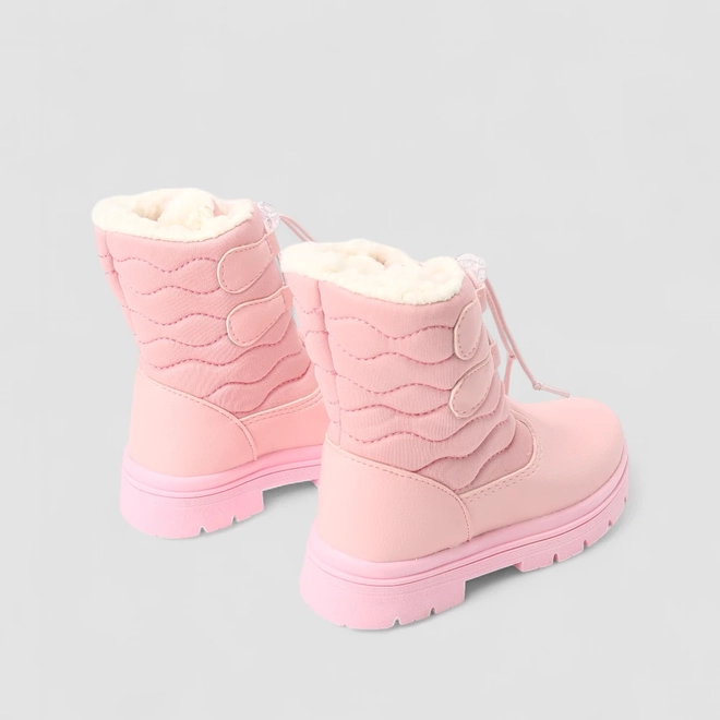 Bota Infantil Gabrielinha Com Pelúcia Rosa
