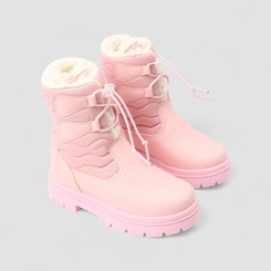 Bota Infantil Gabrielinha Com Pelúcia Rosa