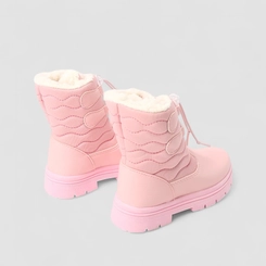 Bota Infantil Gabrielinha Com Pelúcia Rosa