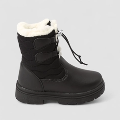 Bota Infantil Gabrielinha Com Pelúcia Preta