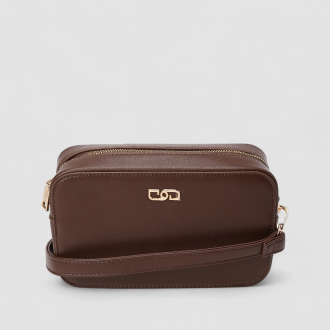 Bolsa Camera Bag Gabriela Pequena Transversal Marrom