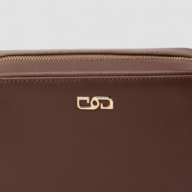 Bolsa Camera Bag Gabriela Pequena Transversal Marrom