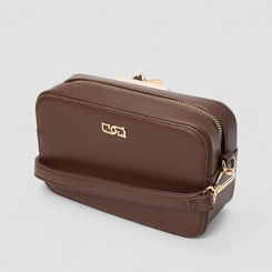 Bolsa Camera Bag Gabriela Pequena Transversal Marrom