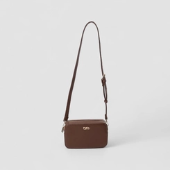 Bolsa Camera Bag Gabriela Pequena Transversal Marrom