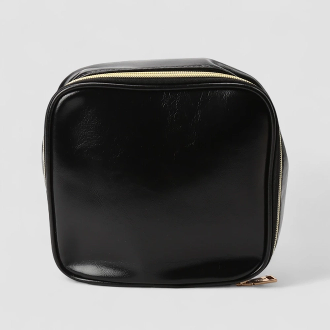 Necessaire Média Gabriela Dourado Preta