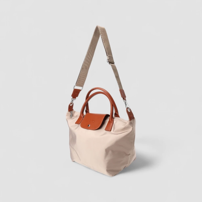 Bolsa Shopping Bag Gabriela Grande Alça Removível Bege