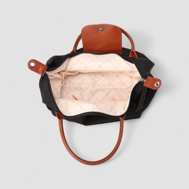 Bolsa Shopping Bag Gabriela Grande Alça Removível Preta