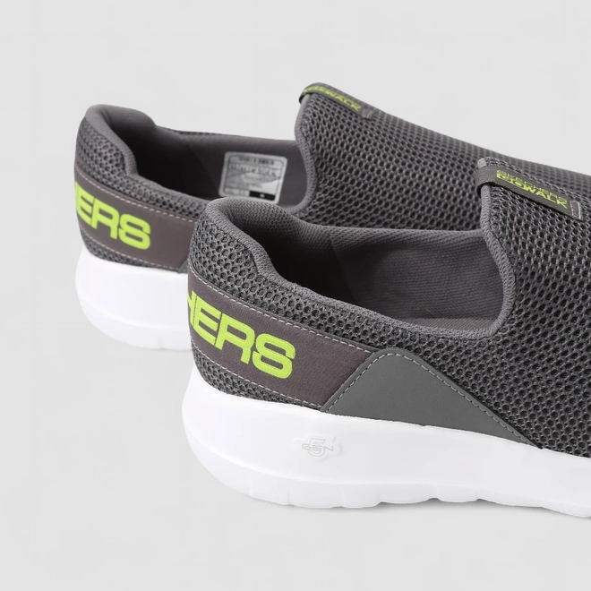 Slip-On Masculino Skechers Mesh Calce Fácil Cinza